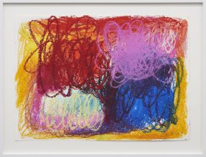 Mehr über den Artikel erfahren Elective Affinity I, 2021, Oil pastel, Oil stick on paper, 50 x 70 cm (+frame)