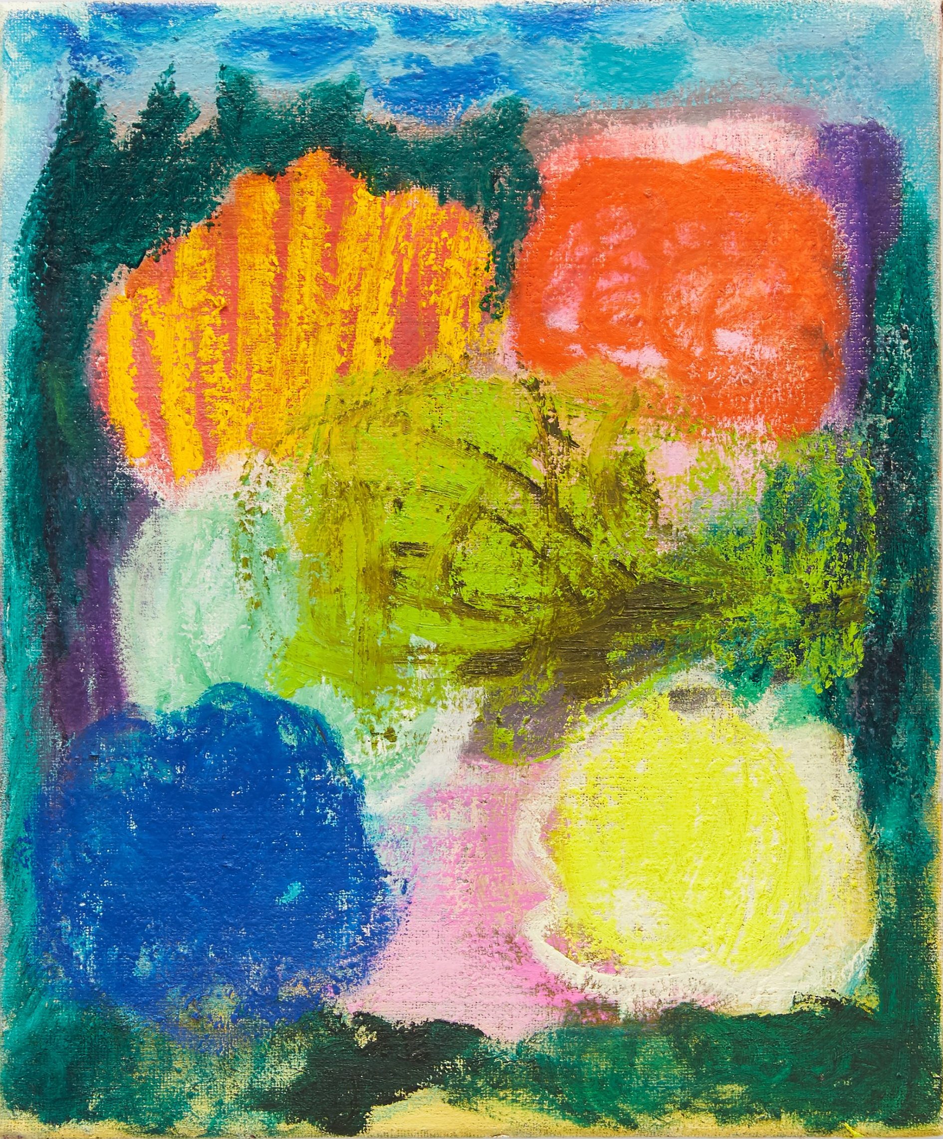 Du betrachtest gerade Systema Naturae III, 2024, Oil, Oilstick on Canvas, 60 x 50 cm