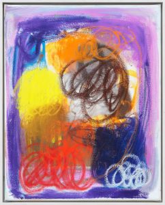 Call for feminist territory II, 2022, Oil, Oil stick on canvas, 50 x 40 cm